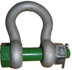 Green Safety Pin Alloy Bow Shackle