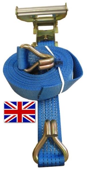 UK Manufactured 5 Tonne Ratchet Strap with Claw Hooks