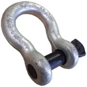 Blue Pin Alloy Bow Shackles with Screw Pin