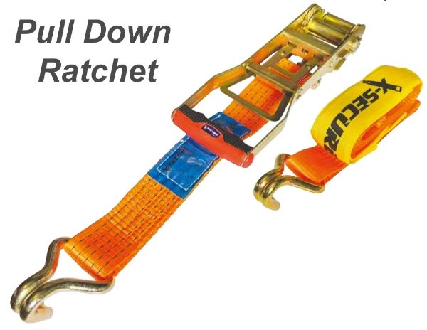 Ergonomic Ratchet Lashing with Claw Hooks